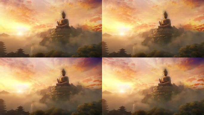 寺庙大型佛祖雕像