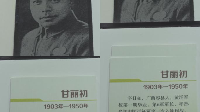 抗战英雄中国远征军甘丽初纪念照片介绍