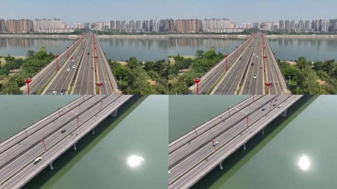 城市岷江大桥延时视频