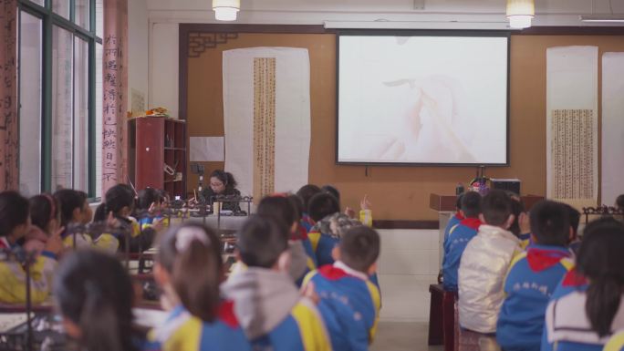 宿迁沭阳实验小学美术书法课