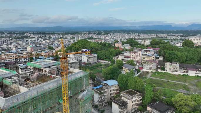 来凤县中医院（在建）4K航拍