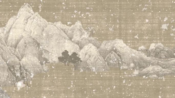 古画 雪 飞花玉雪