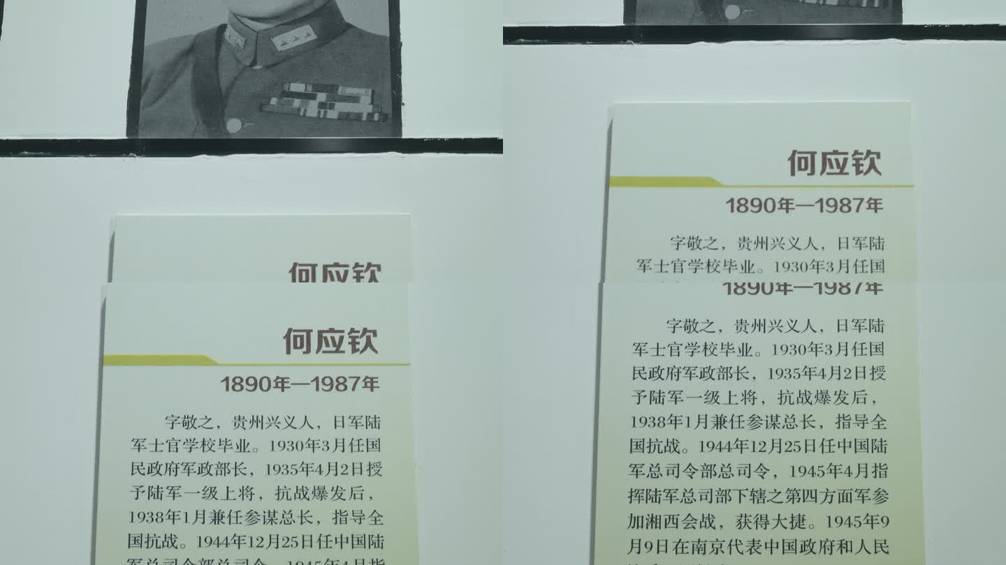 抗战英雄中国远征军何应钦纪念照片介绍