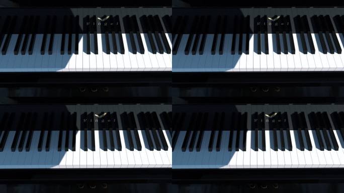 钢琴光影 意向 抽象 三维