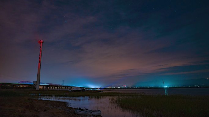 河北官厅水库逐格延时夜景