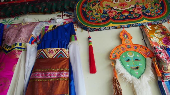 藏戏 藏戏脸谱 藏族服装 藏族布料