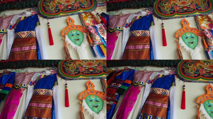 藏戏 藏戏脸谱 藏族服装 藏族布料