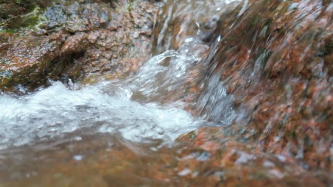 天然山泉水  泉水叮咚  溪流升格