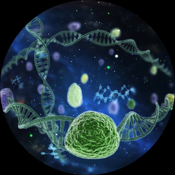 3kDNA微生物叶绿素球幕