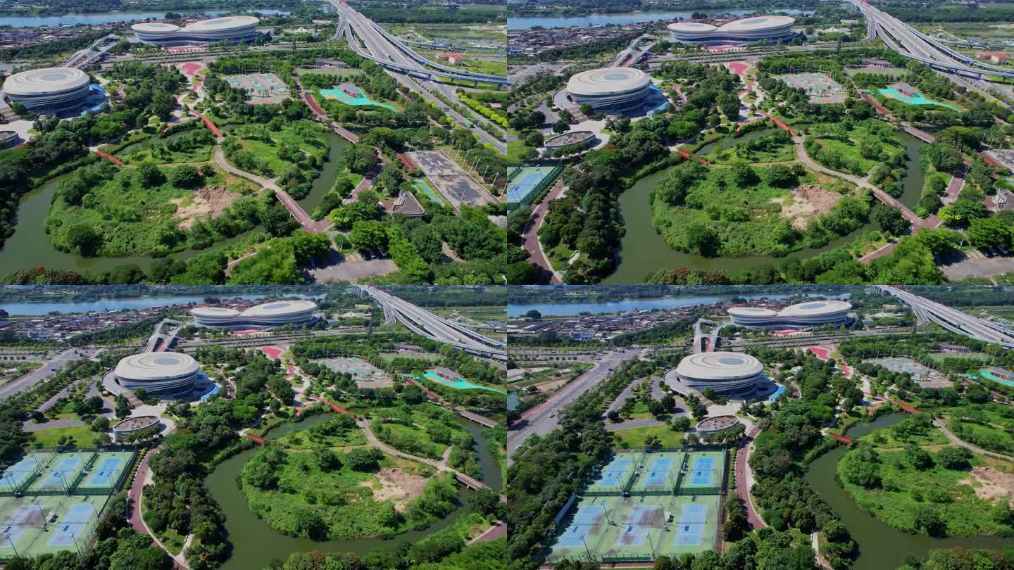 航拍漳州奥林匹克体育中心
