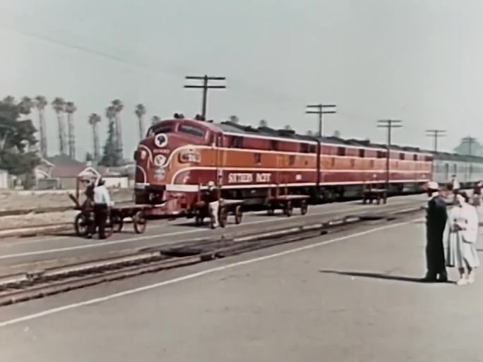 50年代铁路运输   客运列车 货运列车