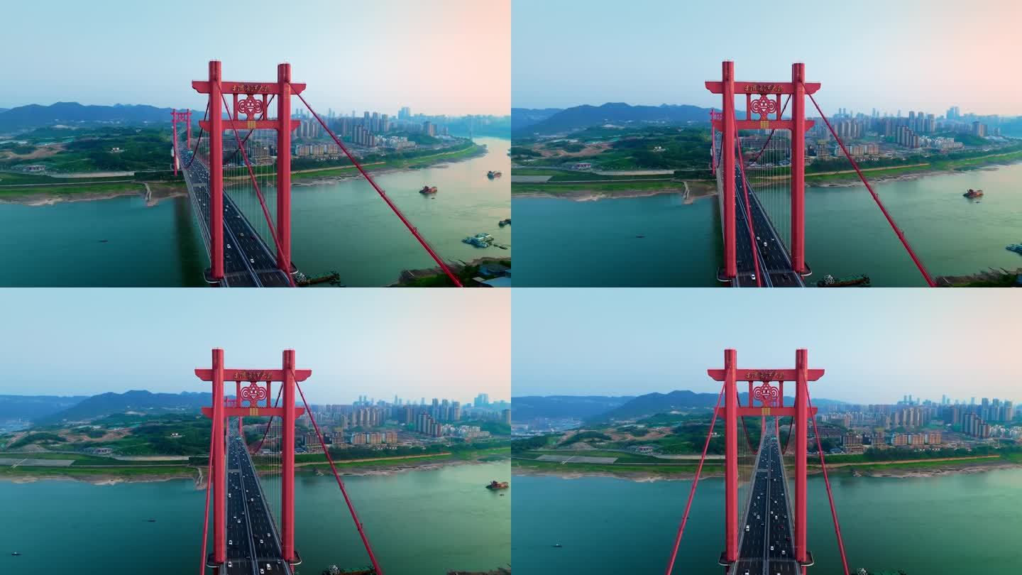 4K重庆寸滩大桥航拍25
