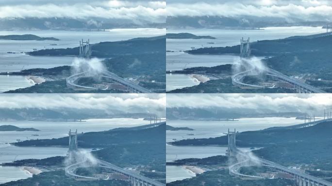 福建平潭岛跨海大桥航拍