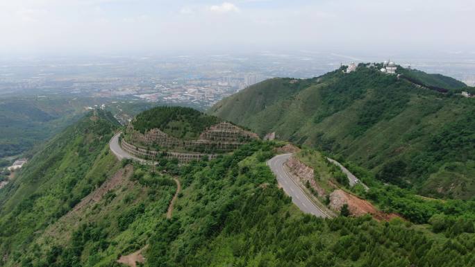 临潼 骊山 最美环山路 日落 航拍