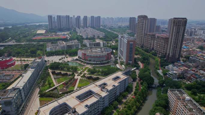 航拍漳州闽南师范学院