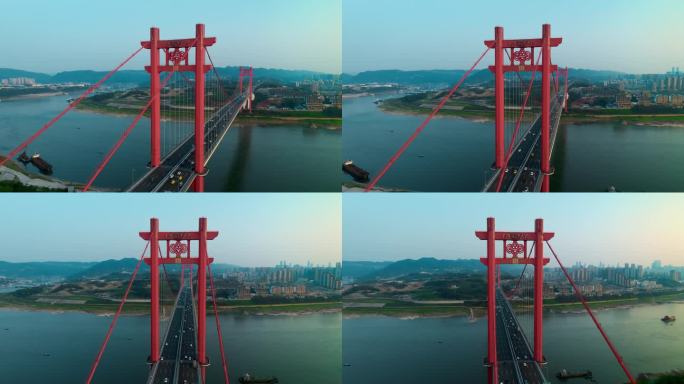 4K重庆寸滩大桥航拍26
