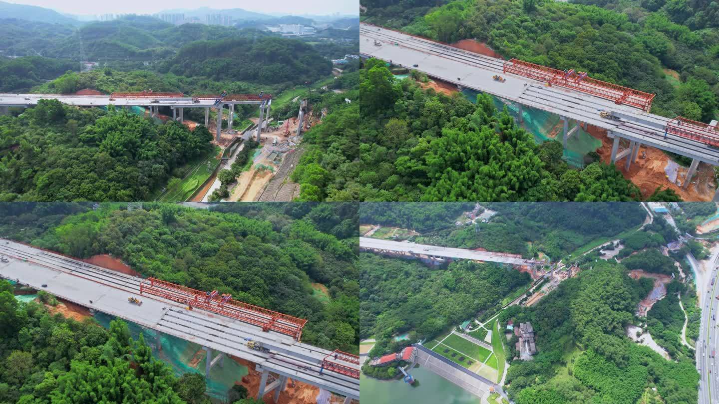 高速公路施工，广州从埔高速建设