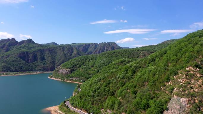 航拍大山辽阔山脉