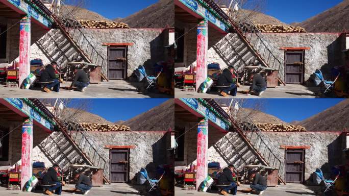 西藏民居 访问家访 干部下乡 扶贫干部