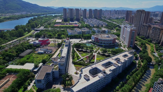 航拍漳州闽南师范学院