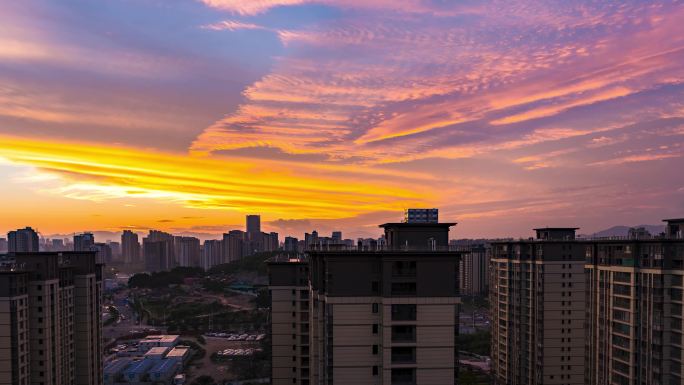 极致晚霞 浪漫漫天