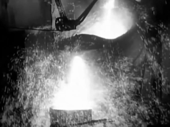 40年代钢铁厂 冶炼厂 钢铁冶炼 军工厂