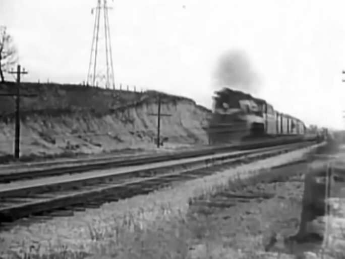 老火车 蒸汽机车 客运火车 40年代火车