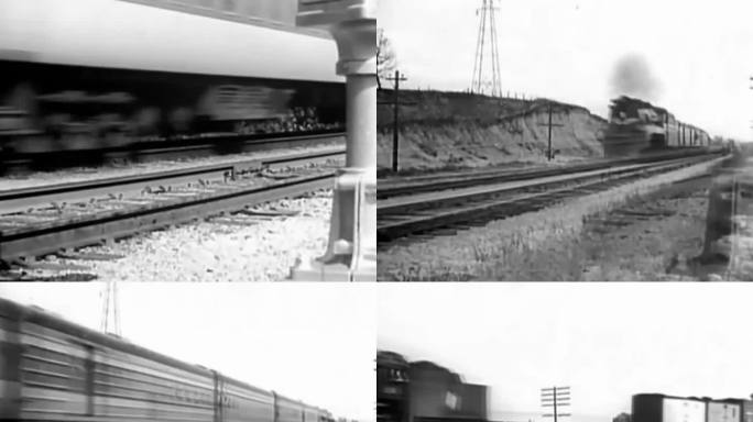 老火车 蒸汽机车 客运火车 40年代火车