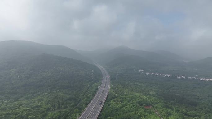 南京老山服务区老山森林航拍