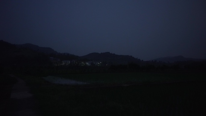 实录乡村夜晚环境丨4K丨原创实拍