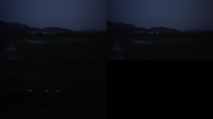 实录乡村夜晚环境丨4K丨原创实拍