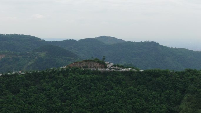 西安临潼骊山 后瀛山庄 骊山航拍