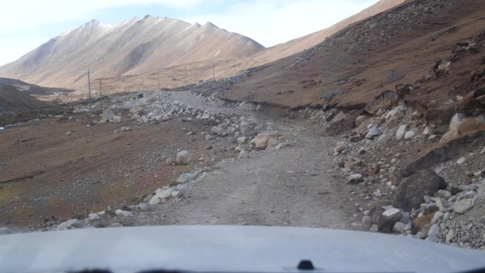 土地沙漠化 壮阔的风景 戈壁 西北风光