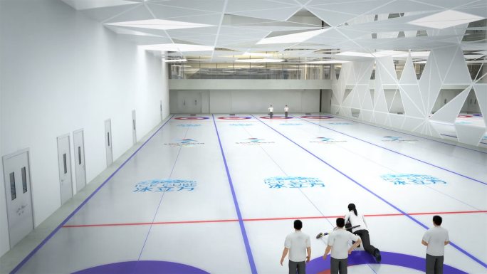 冰立方冰壶比赛 水立方 冬奥会 奥运会