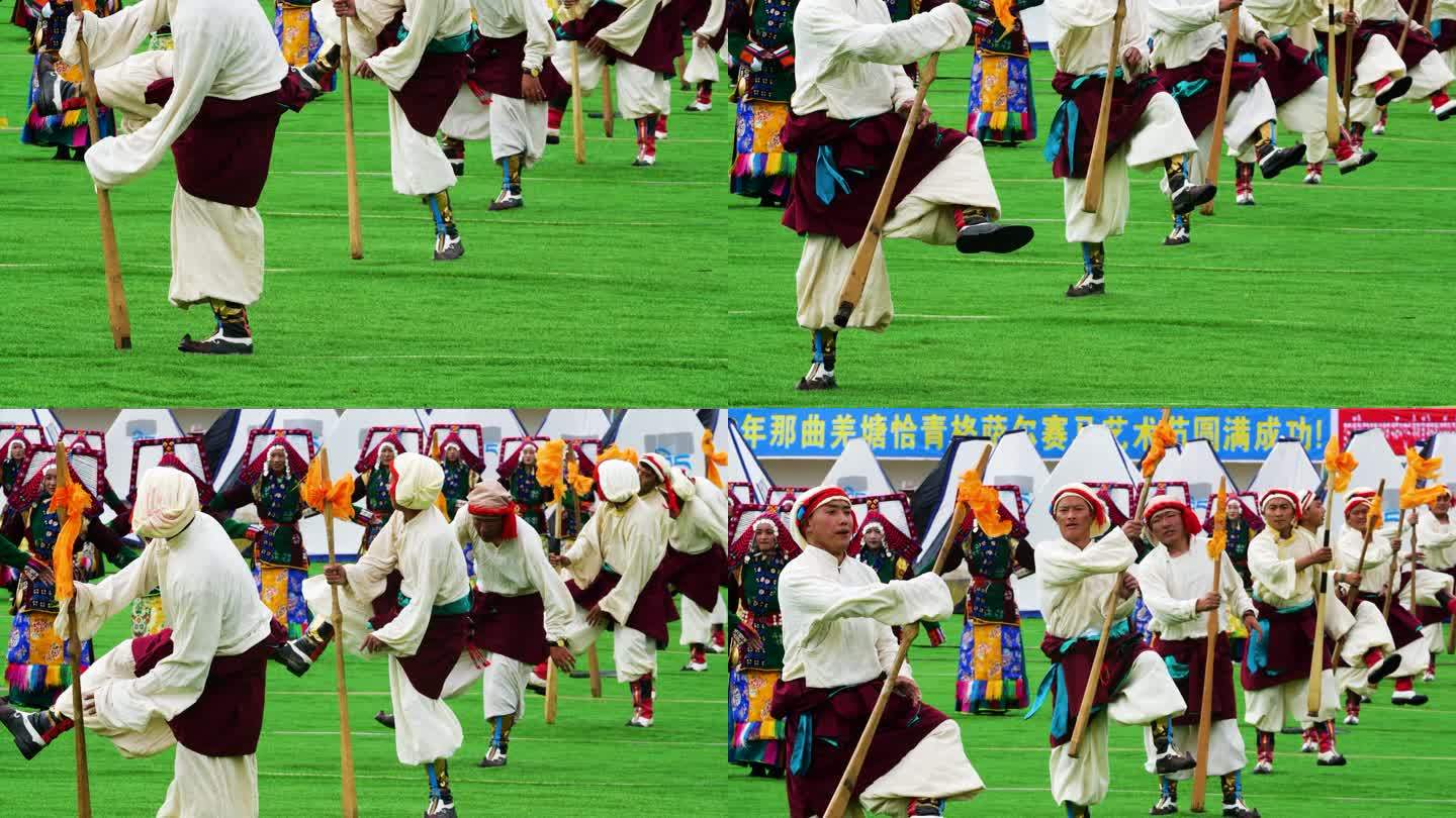 藏族服装舞蹈 赛马节 藏族歌舞