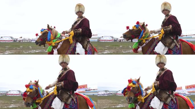 藏族服饰 那曲赛马节 阿里赛马节