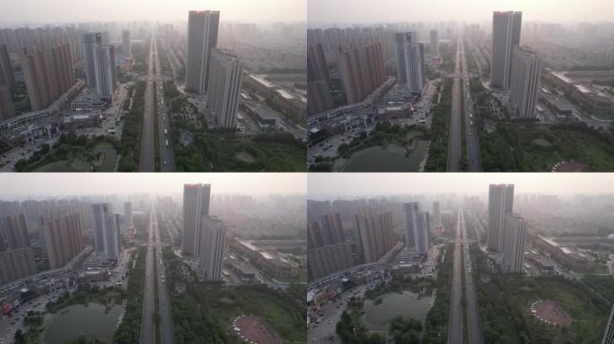 河南新乡市城市建设交通高楼航拍 (25)