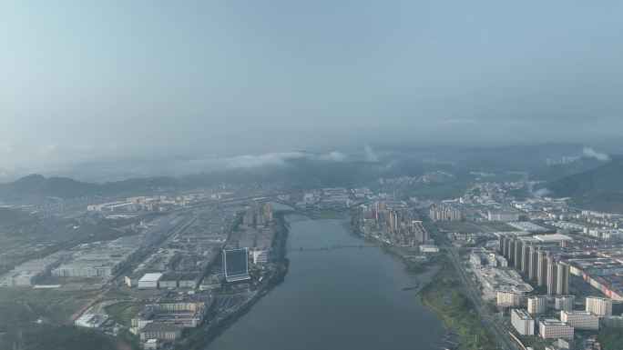 宁德市工业区航拍宁德时代园区厂房工厂大景