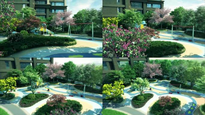 三维动画儿童游乐场