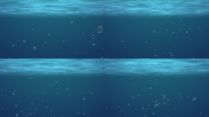 海底泡泡上升【AE模板】