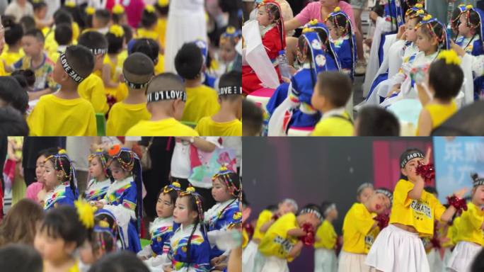 民族舞表演 幼儿园节日表演化妆 民族服装