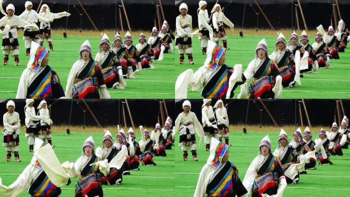 庆节日外表演 户外舞蹈 藏族化 羌塘文化