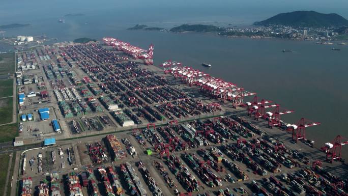 上海洋山港港口航拍-3