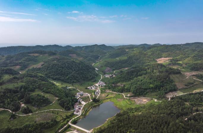 4K 航怕龙里县刺梨沟种植基地延时风光5