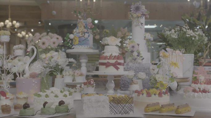 高级宴会蛋糕甜品展示台