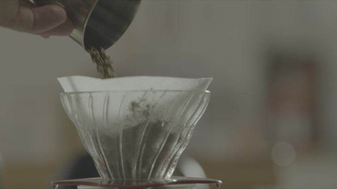 滴滤咖啡冲泡过程