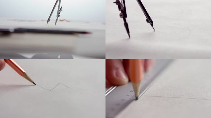 铅笔 铅笔画画写字 素描写生圆规设计