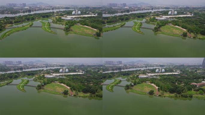 航拍漳州碧湖生态公园