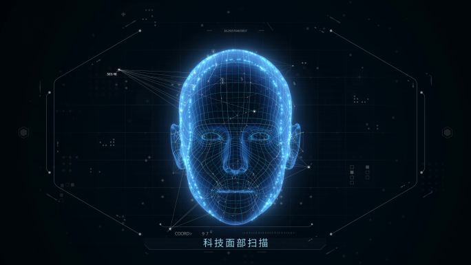面部科技扫描人脸识别AE+C4D