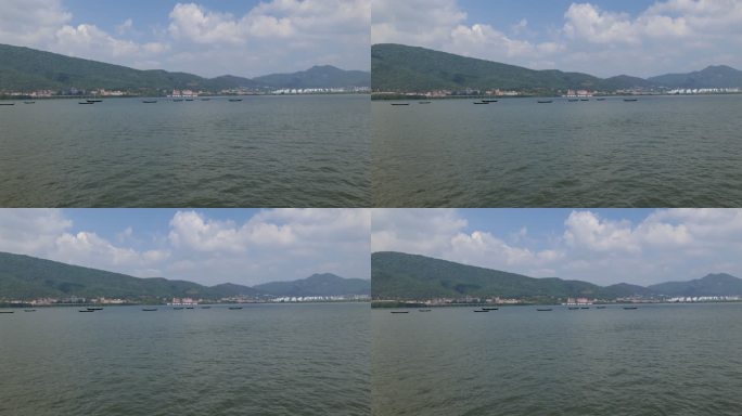 滇池 水面 开阔 睡美人 风景 空镜